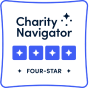  Charity Navigator 4-star rating button